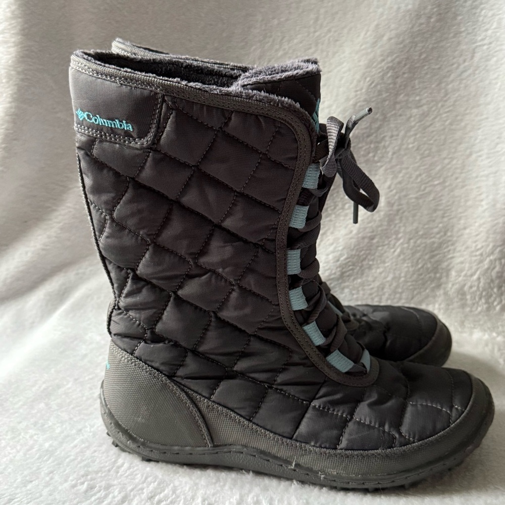 Columbia Women's Black and Gray Quilted Winter Boots 200 Grams Size 7‎